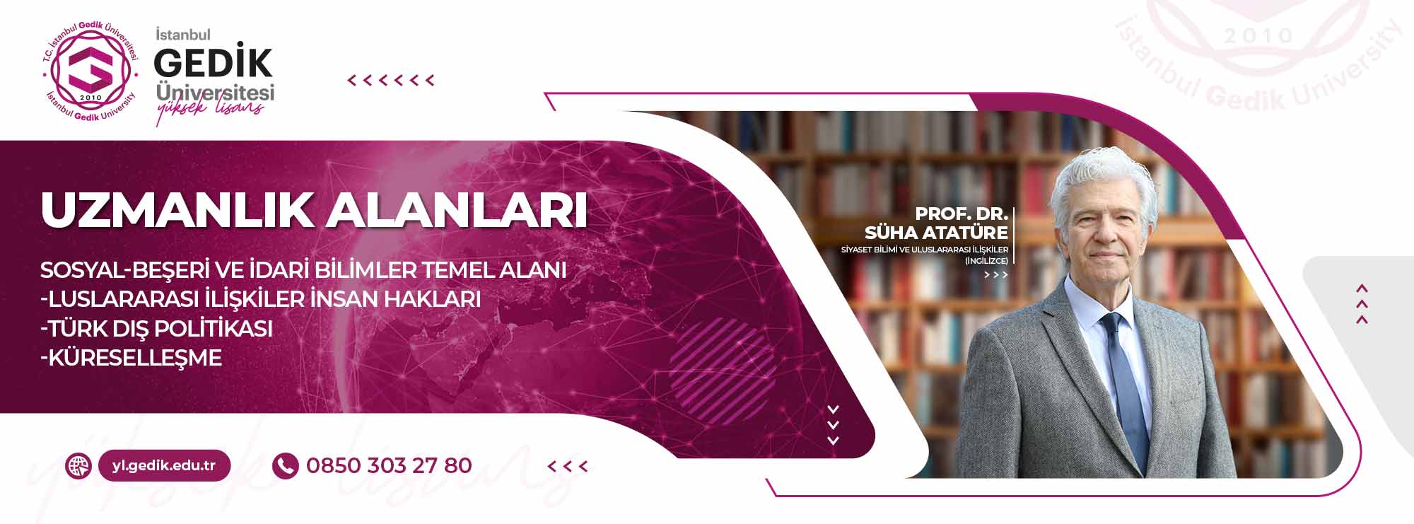Siyaset Bilimi ve Uluslararası İlişkiler (İngilizce) Tezli Yüksek Lisans Programı slider