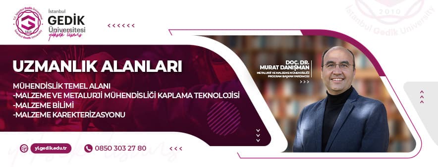 Metalurji ve Malzeme Mühendisliği Tezli Yüksek Lisans Programı slider