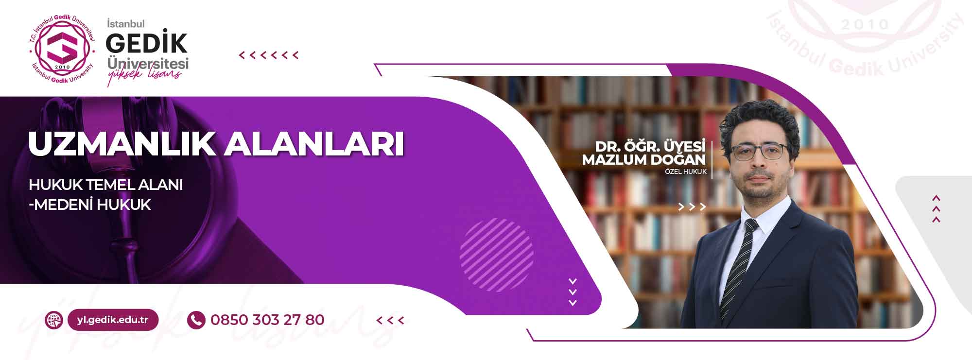 Özel Hukuk Tezsiz Yüksek Lisans Programı  slider